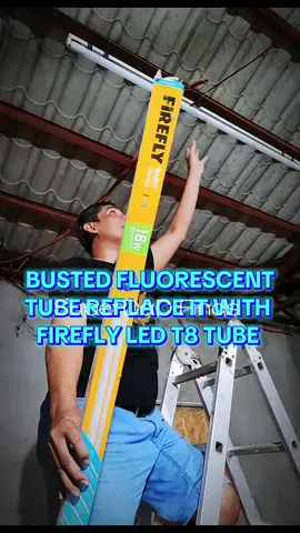 Busted FLUORESCENT tube? Palitan mo na yan ng LED T8 FIREFLY #fluorescenttubet8 #FIREFLYT8TUBE #fireflyledt8tube #ceilinglight #tubilight #electrician #electrical 
