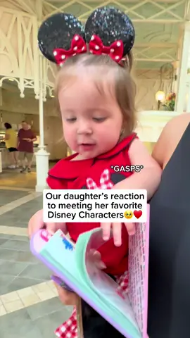 Saved the BEST for last😭are you crying??? I’m crying. #taylorandsoph #adorable #disney #magic #sweet #baby #family #reaction @Disney Parks 