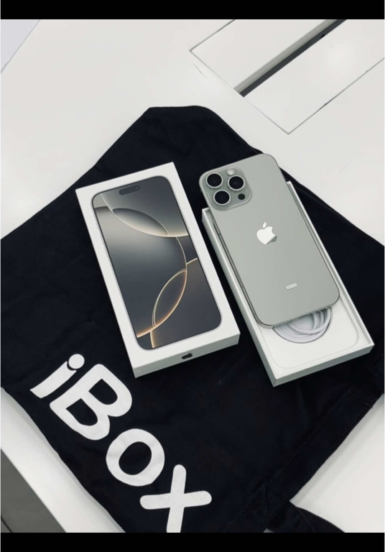 🩶 #fyp #iphone #16promax #naturaltitanium #bagihoki 