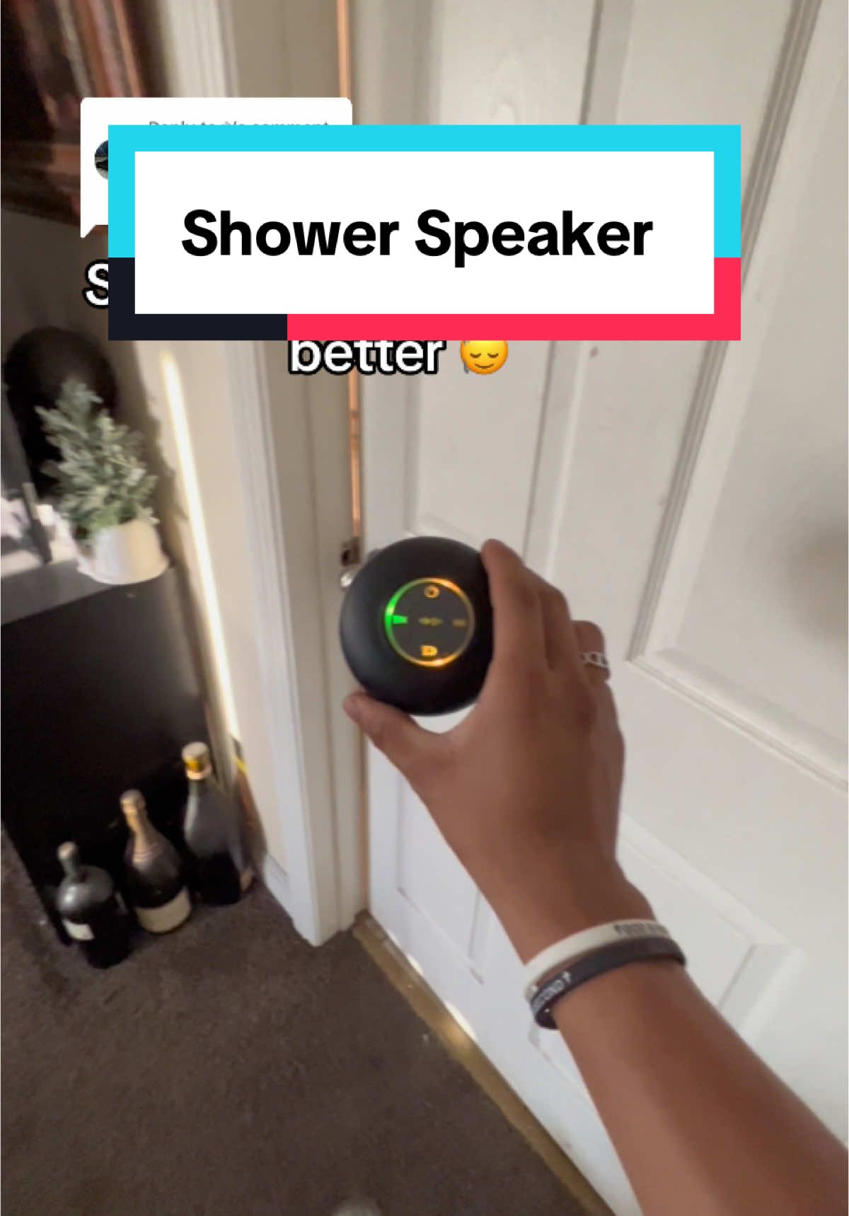 Replying to @✞ Shower speaker is a W  • • #showerspeaker #bluetoothspeaker #speaker #ttshop #tiktokshopfinds #tiktokmademebuyit 