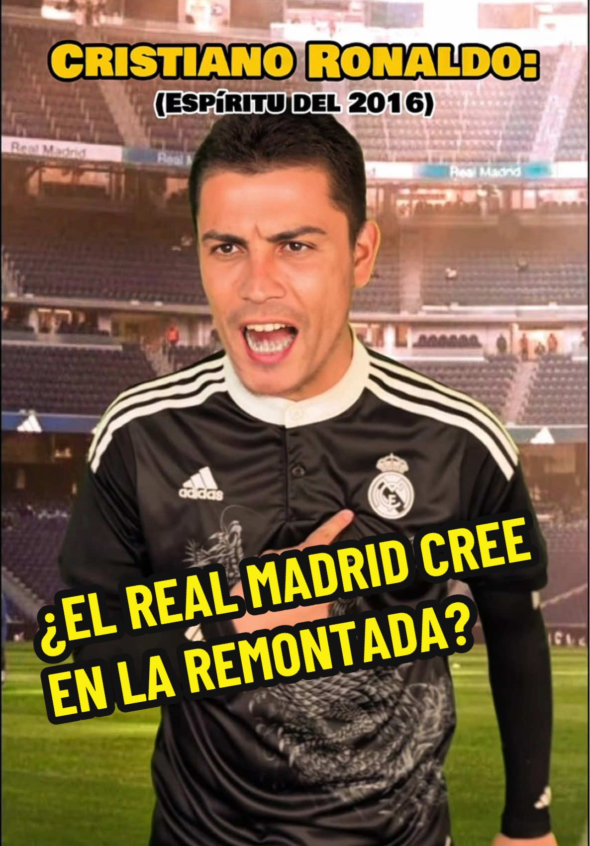 Así las cosas en el Real Madrid | ¿Creen que le remonten al Arsenal? 😅⚽️ #RealMadrid #comedia #cristianoronaldo #halamadrid #championsleague 