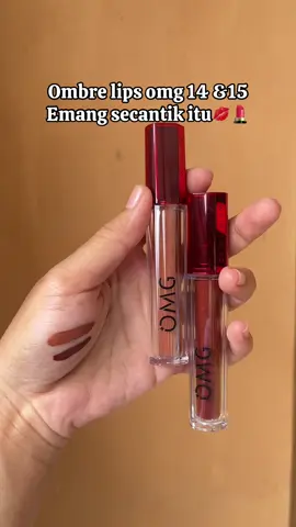 Rekomendasi ombre lips omg💋💄#ombrelips #ombreomg #ombre1415 #omg #omglipcream 