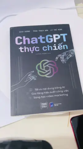 Cuốn sách ChatGPT Thực Chiến. #sachchatgpt #chatgpt #ai #trituenhantao #xuhuongtiktok #xuhuong 