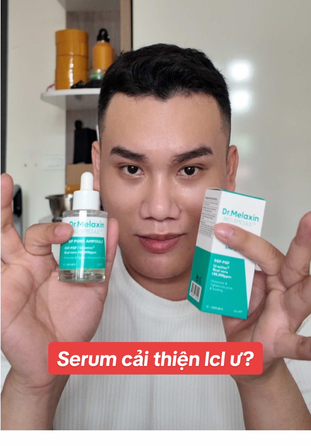 - Các bà có tin bôi con serum này thì cải thiện được lcl không? - Tôi là tôi tin nha, nhiều hay ít thôi - Mắt thường cũng khó mà phân biệt được lắm Ampoule Bio-spicule Dr Melaxin #cunghocchamda #cohoctruyeu #goclamdep #chamsocda #reviewlamdep #drmelaxin 