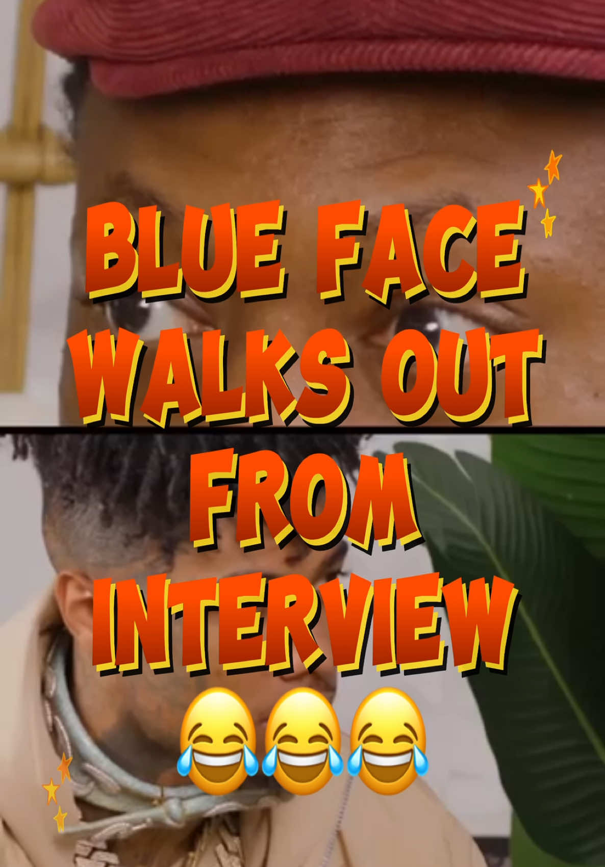 Blueface walks out of interview  😂 #funnymarco #blueface #funnystream #comedyvids