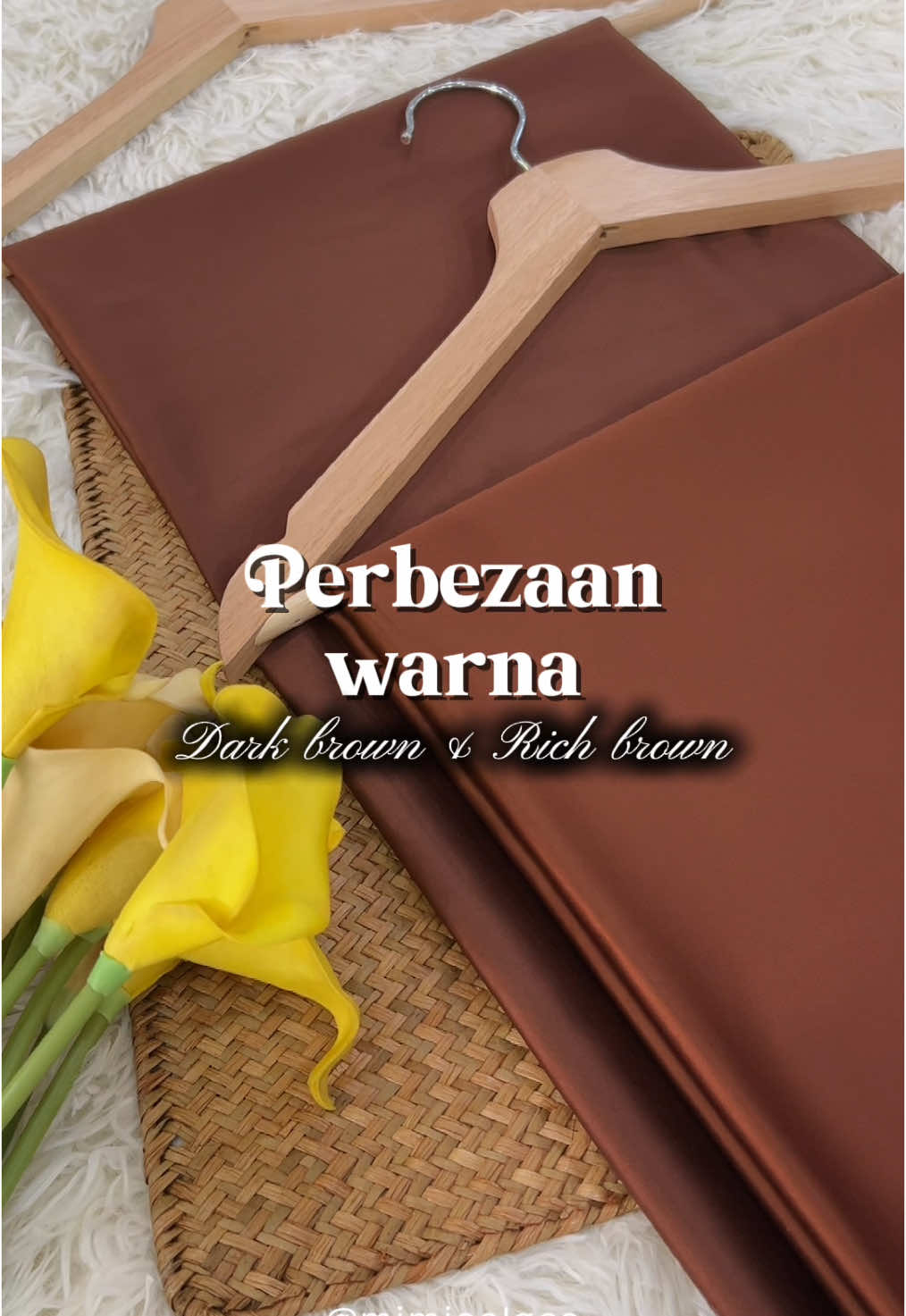 Rich brown or Dark brown mana satu yang uolls suka 🤩🔥 ramai yang confuse dua warna ni so lepasni dah tak confuse dah🫶🏻😚 komen cepat mana satu pilihan uolls?  #richbrown #darkbrown #kainpasang #perbezaanwarna #mimieelace #borderlace #fy #fyp 