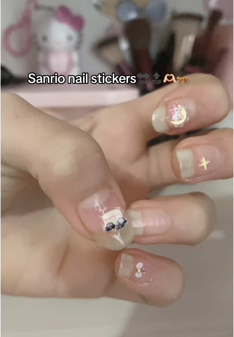Moots???#moots? #sanrio #nails #naturalnails #nailstikers #kuromi #hellokitty #zyxcba #wonyoungism #kbeauty #yesstyle #yesstyleinfluencers 