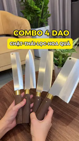 Combo 4 con dao thép không gỉ, các bác tham khảo nha#daotheptrangkhonggi #daotienloc #tienloc #bodaotheptrang #combo4dao #bodaodanang #nauan #giadungtienich #giadung #combodaochatthai #xuhuong #dandanreview #review 