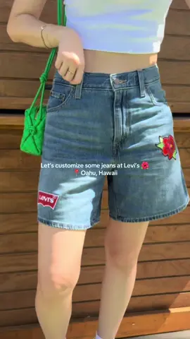 😍❤️‍🔥🌺 #levis #leviscustom #jeans #jorts #summervibes 