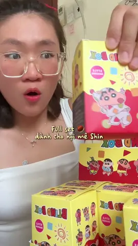 từ hông mê Shin, unbox xong bị dính ẻm luôn =)) #sarahngyn #review #fyp #unboxing #blindbox #blindboxshinchan #shinchan #hopmu #shinnosuke 