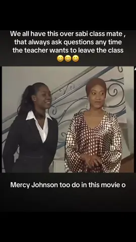 We all have this over sabi class mate , that always ask questions any time the teacher wants to leave the class 😀😀😀.#fypシ゚ #treasurejthomas #nollywoodmovies 