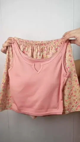 👚Chest pads design with stretchy fabric~#sleepwear #pajamasets #loungewear 