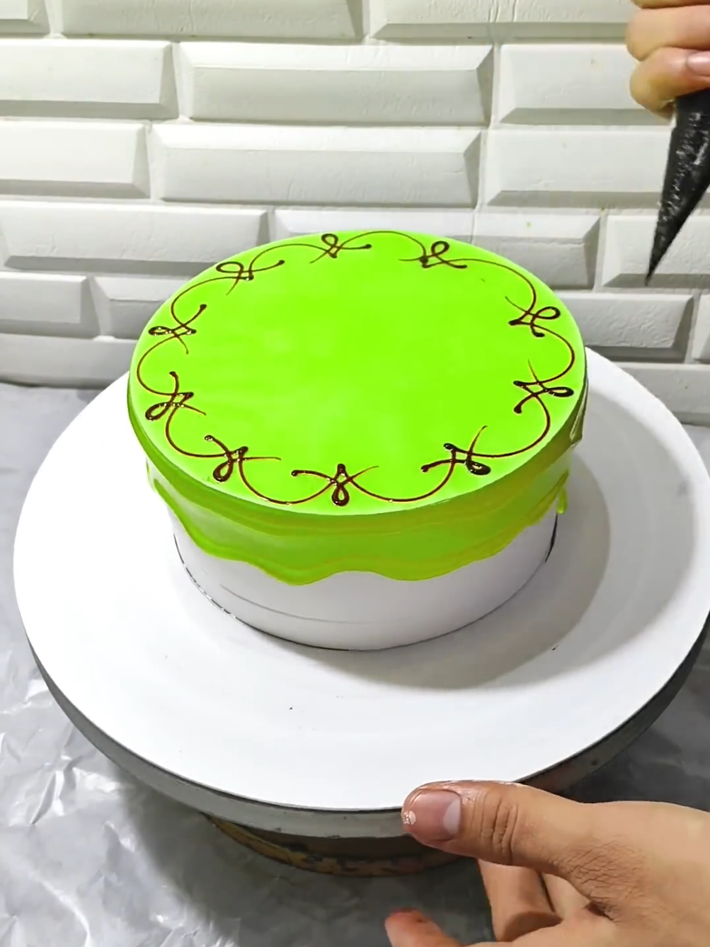 Pista Cake Recipe#yummyfood #cakedecorating #treanding #design #viral_video 