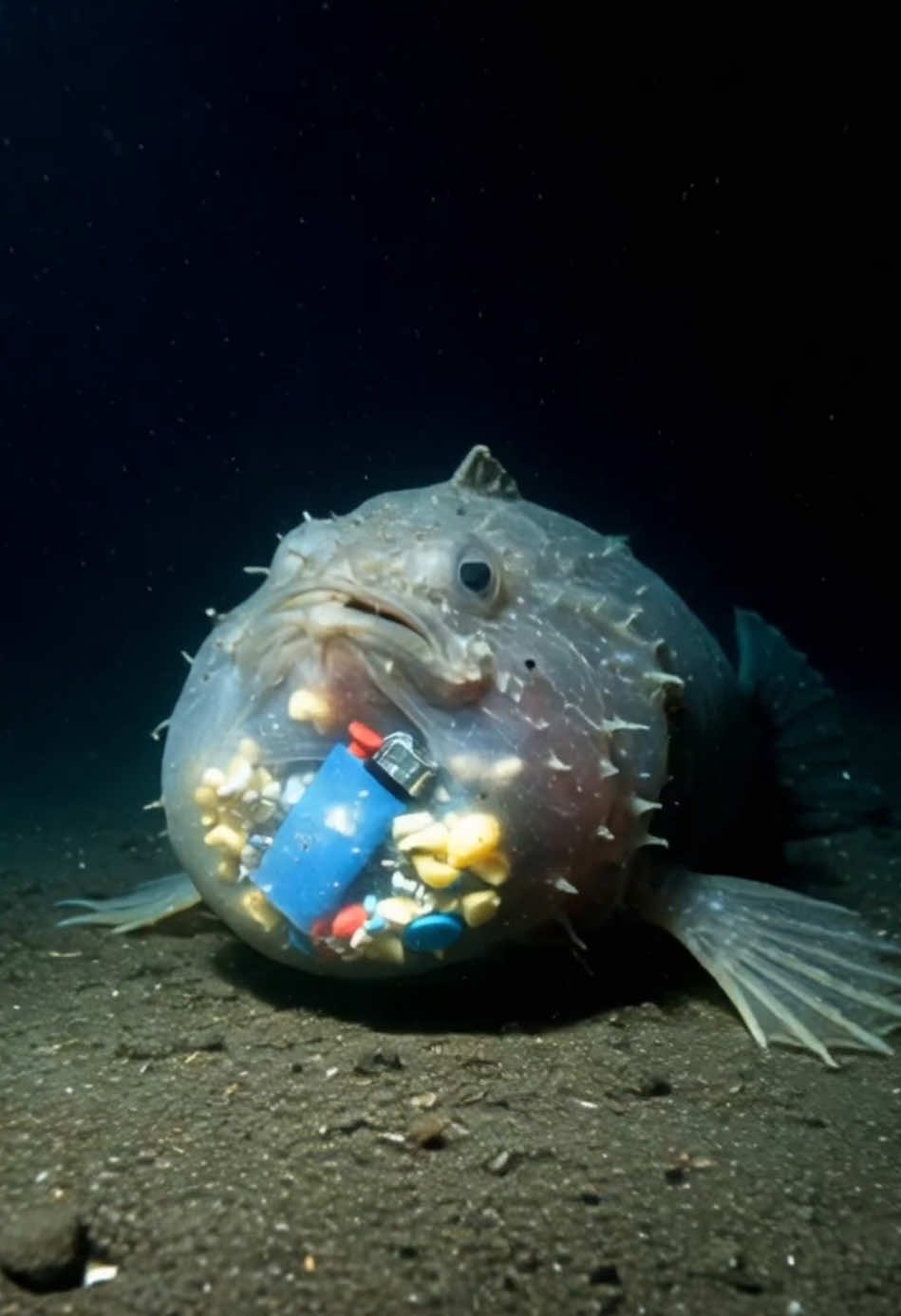 This video was made with AI to draw attention to the issue of ocean pollution #PlasticPollution #saveouroceans #PlasticFree #Ocean #Environment #deepocean