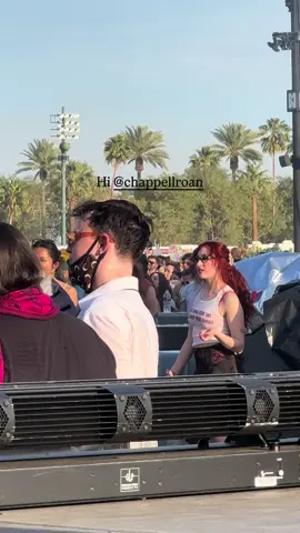 Chappell really is just like us lol #coachella