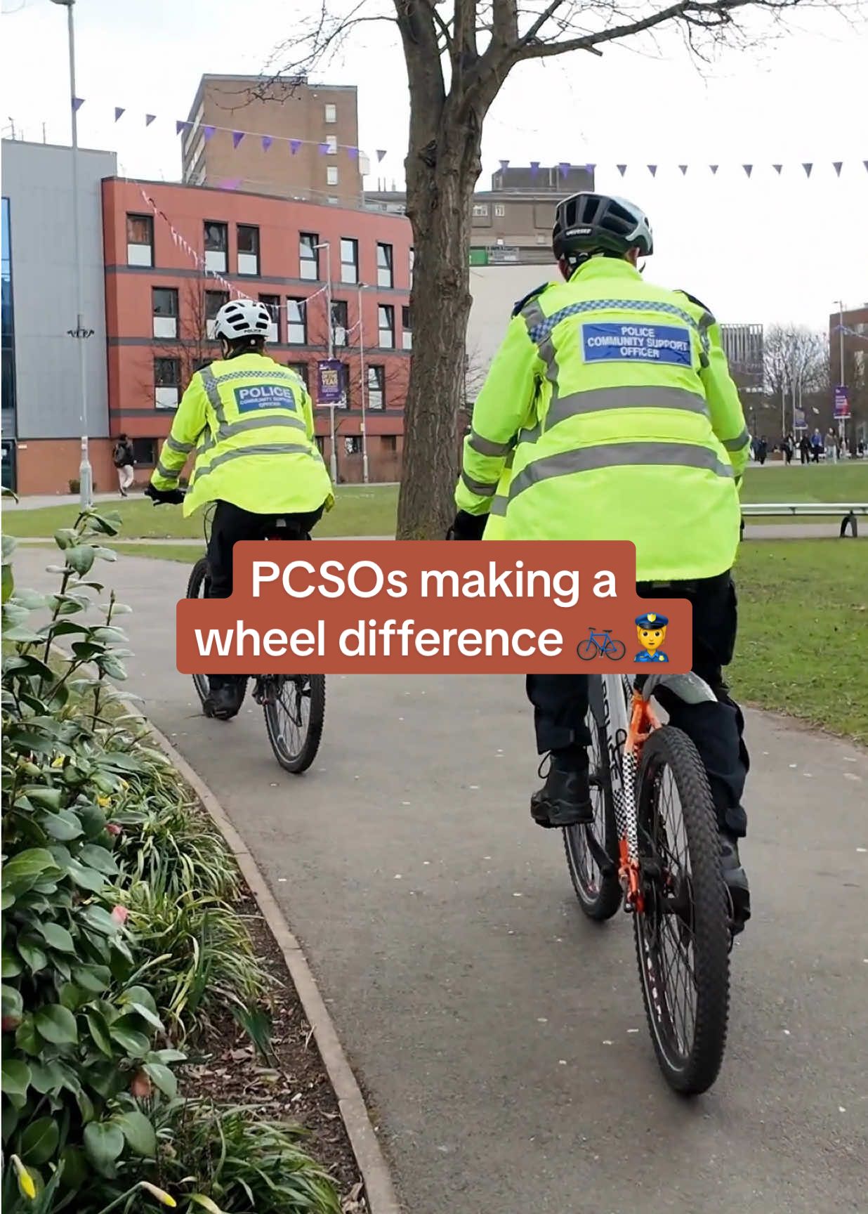 Forget patrol cars — Birmingham’s city centre team has a new method of transport 🚨 PCSOs Palmer & Riley are keeping the streets safe on two wheels, building trust, connecting with the community, and staying fit while doing it 🚲 Want to see what a day in their life looks like? 🤔 Click the link in bio and select ‘News’ to read the full story  #WestMidlandsPolice #PoliceUK #PCSO #PoliceBike 