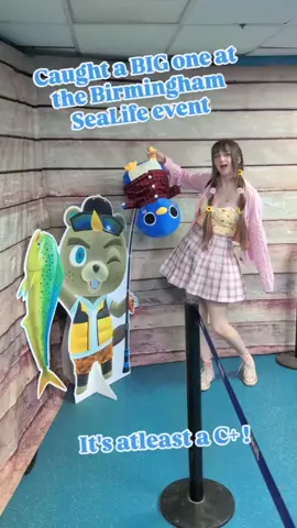 It's not a Seabass but it's atleast a C+ 🩵🐟 Animal Crossing event at Birmingham SeaLife is now OPEN!!!! 😝 @SEA LIFE UK  Plushie from @pingkipenguin 🐟 🐟 🐟 💙 💙 💙 #animalcrossing #animalcrossingnewhorizons #acnh 