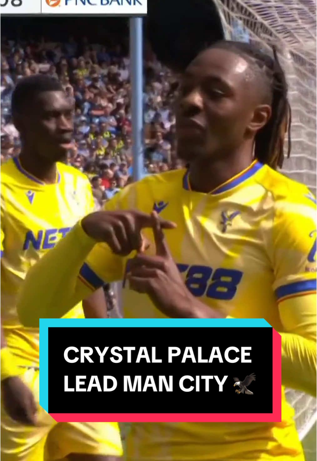 CRYSTAL PALACE LEAD MAN CITY. A fine move finished off by Eberechi Eze! 🦅 #Soccer #PremierLeague #crystalpalace 