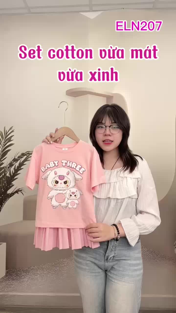 Set này hot khỏi bàn#thoitrangtreem  #setvaybegai #setdobetrai #phoidochobe #fashionkids #outfitforkids #elainekids #xuhuong #viral #trending