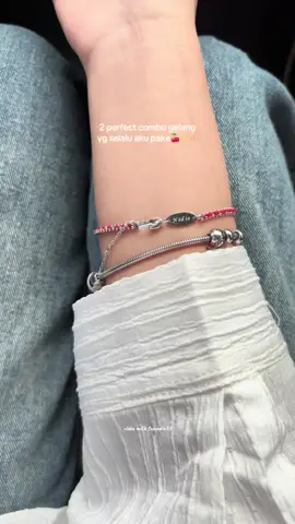 perfect combo🫰🏻 #bracelet #gelangtali #gelangcouple #gelangcustom #custombracelet 