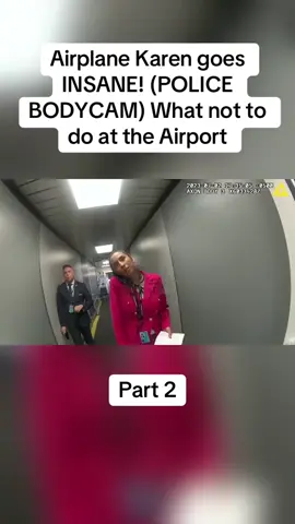 Airplane Karen goes INSANE! (POLICE BODYCAM) What not to do at the Airport#cops #copsoftiktok #police #policeofficer #bodycam #crime #truecrime #truestory #foryou #fyp 