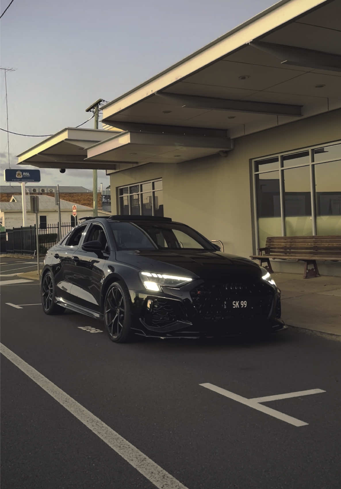 Downpipes / exhaust loading ⏳ #audi #rs3 #fyp #cartok #car #carmods #fypage #carsoftiktok 