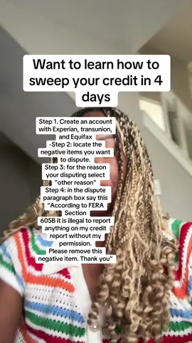Click on my profile picture. Then click link on my bio. Purchase the sweep ebook if you need a step by step method.  Then the Ebook with the dispute letters will be forwarded to your email. It’s 2025 clean your credit. #tiktoktips #greenscreen #collections #creditrepair #fypシ゚viral #credit #fyp 