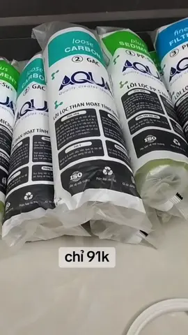 Combo 8lõi lọc Aqua chính hãng #loilocnuoc123 #loilocnuocaqua #loilocnuocchinhhang #xuhuongtiktok #uytien 