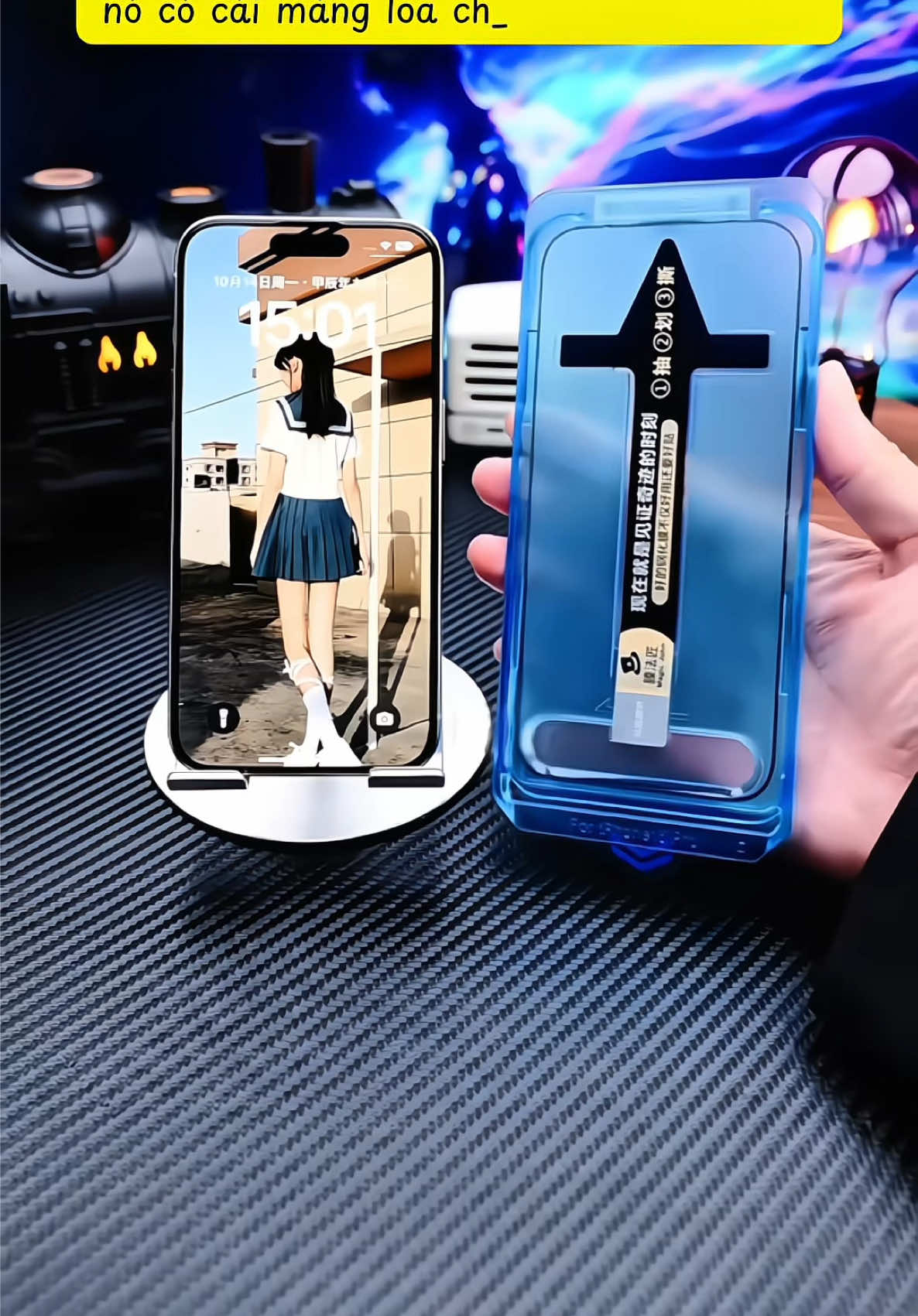 Kính Cường Lực Iphone Khung Viền #cuongluciphone #cuongluc #cuonglucchongnhintrom #cuongluctudan 