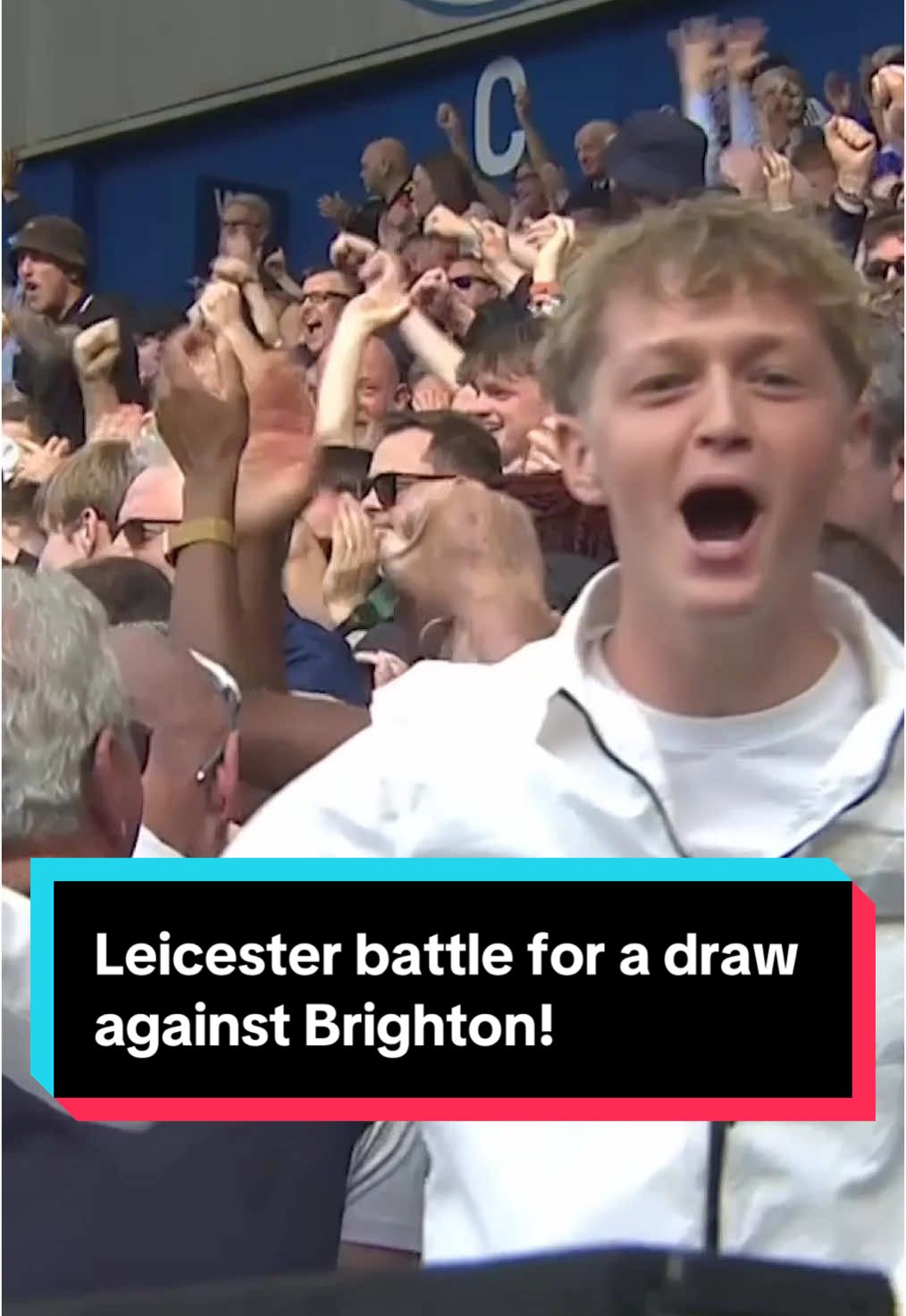 Two Joao Pedro penalties were canceled out by Stephy Mavididi and Caleb Okoli as Leicester battled for a 2-2 draw in Brighton. #Soccer #PremierLeague #brighton #leicester 