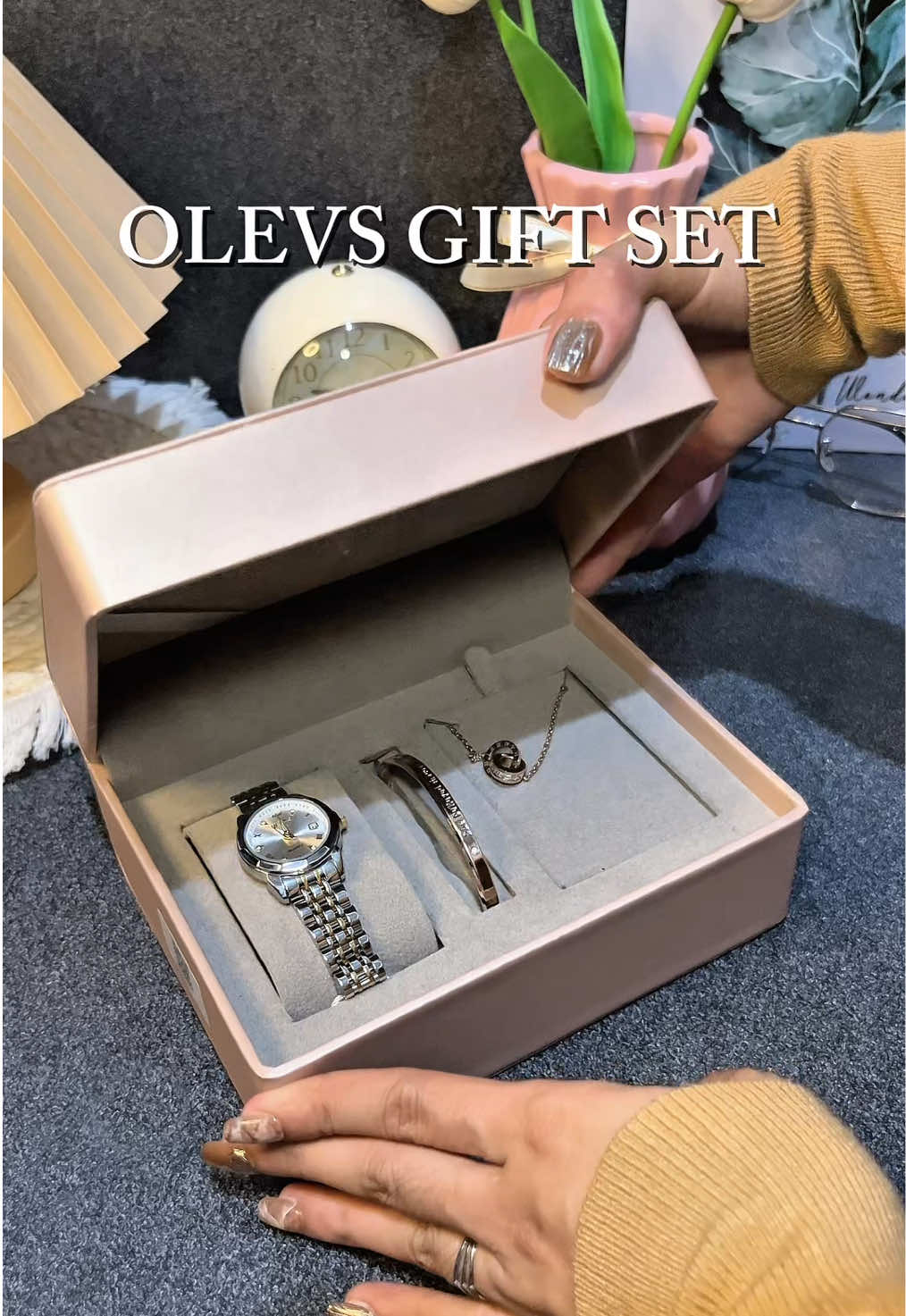 Perfect gift for her 🤍 @OLEVS-OPK.PH #olevs #opk #olevsopk #olevswatch #giftset #watches 