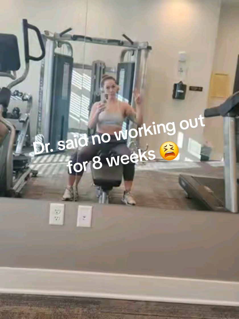 The hardest thing about recovering from surgery has been not being able to work out or lift over 8lbs. 3 weeks to go..... I miss you! 