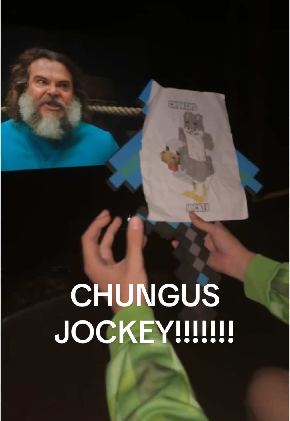 CHUNGUS JOCKEY!!!!!! #chungusjockey #chickenjockey #minecraftmovie #aminecraftmovie #bigchungus #maddoxisbussin