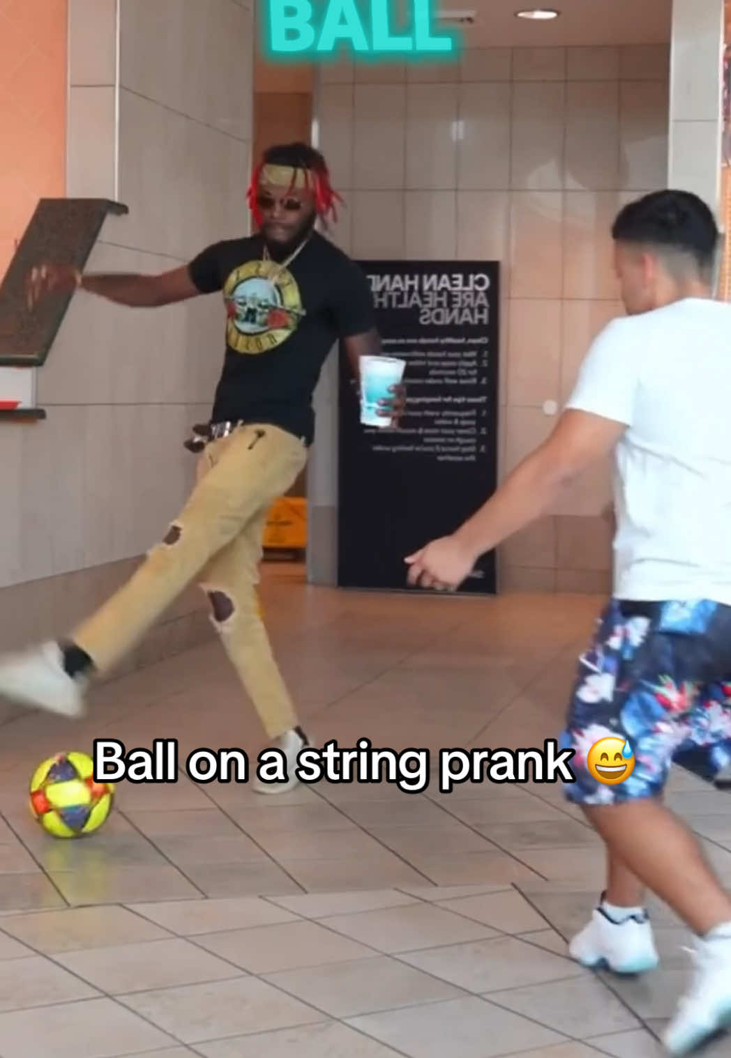 He almost had it though 😅 (via @Jaykindafunny) #prank #Soccer
