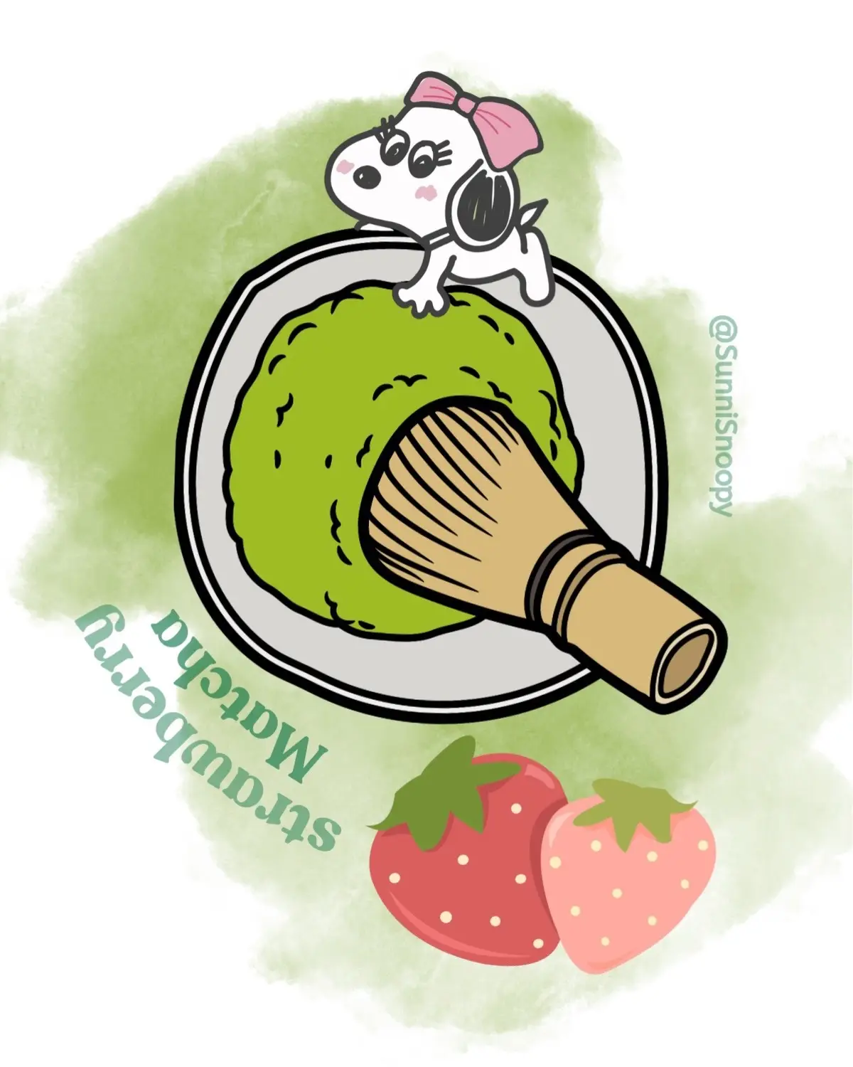 Making 🍓 🍵 for U  #snoopy #スヌーピー #esnupi #matcha #illustration #procreate #drawing #strawberrymatcha #bellesnoopy #snoopysister #woodstock #peanuts #comics #スヌーピー好き #snoopyandwoodstock #snoopycollection #peanutsgang #스누피 #스누피덕후 #charliebrown #thepeanuts #snoopymania #snoopylover #snoopyfan #fyp