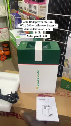 This is cola 1000 solar generator that can power your home appliances perfectly 