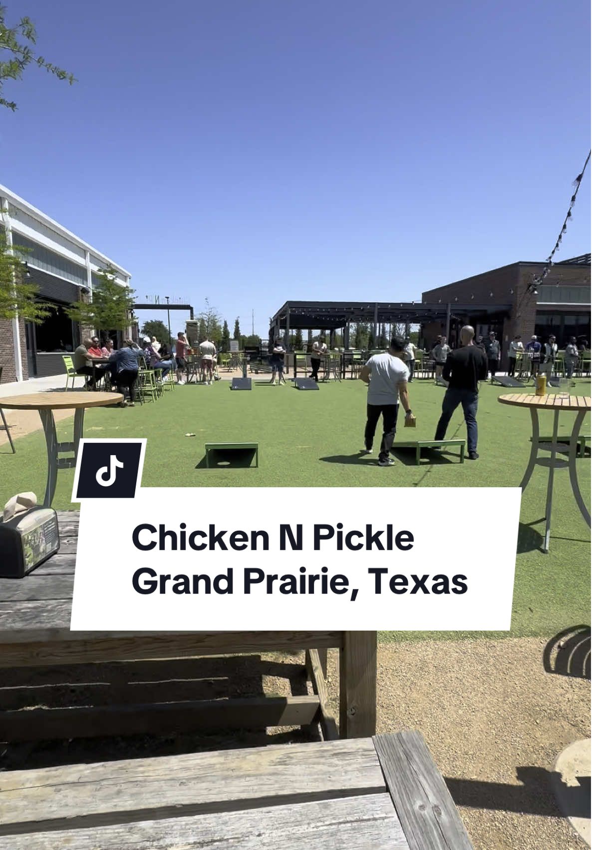 Chicken N’ Pickle 📍 2965 S Hwy 161 Grand Prairie, TX 75052 ☎️ +1 (469) 943-1410 🛜chickennpickle.com 🎾Indoor & Outdoor Pickleball Courts ▪️Cornhole  🚢 Jumbo Battleship 🎯 Jumbo Lawn Games 🏓 Ping Pong 🍗Restaurant  🍸Full Bar #grandprairie #chickenandpickle #pickleball #lawngames #family #familytime #outdoor #etx #easttexas #fyp #fypage #FamilyFun #thingstodo @CHICKEN N PICKLE 