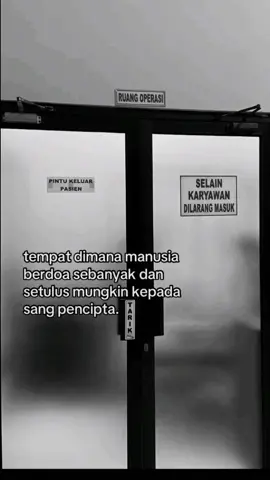 disinilah tempat manusia berdoa dengan sungguh sungguh #doa #sakit #rumahsakit #tobat 