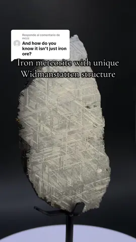 Respuesta a @mczz Structure on meteorites it’s impossible to replicate #meteorites #meteorite #minerals #space 