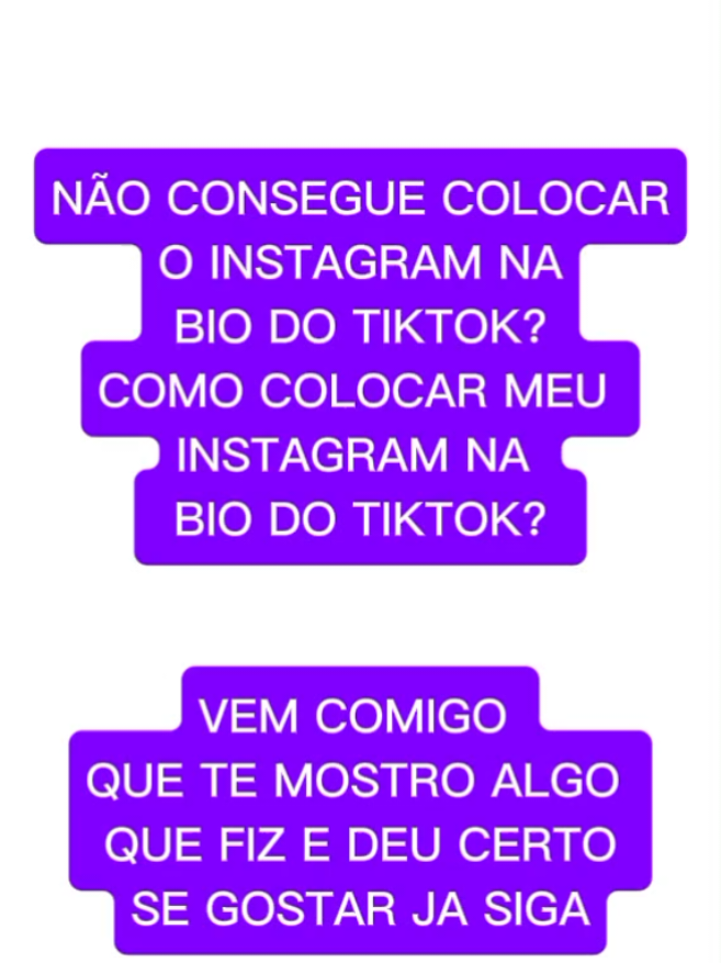 Não consegue colocar seu Instagram na bio do tiktok? veja essa maneira que eu encontrei de fazer  ja siga no insta e no tiktok se gostar 
