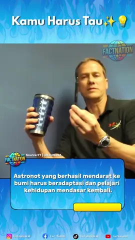 Fun Fact! Seorang astronot yang udah lama tinggal di luar angkasa harus reboot hidupnya pas balik ke Bumi! Gak cuma soal jalan-jalan di luar angkasa, tapi pas mendarat di Bumi, mereka harus belajar lagi hal-hal dasar sebagai manusia. Secara fisik, otot dan tulang mereka jadi lebih lemah gara-gara terlalu lama di lingkungan tanpa gravitasi. Bayangin aja, ada astronot yang bahkan harus belajar jalan lagi kayak anak kecil! Secara mental, mereka juga butuh waktu buat ngatur ulang kebiasaan—hal kecil kayak menuang minuman atau naruh barang aja bisa bikin kagok. Di luar angkasa, semua ngambang. Di Bumi? Semua langsung jatoh! Jadi, balik ke Bumi tuh bukan akhir petualangan... tapi justru awal perjuangan buat adaptasi lagi jadi manusia bumi! #FactNation #AstronotBalikBumi #FaktaUnik #FaktaMenarik #Fakta #AdaptasiGravitasi #BelajarJalanLagi #LuarAngkasaGakMain #SpaceToEarthChallenge