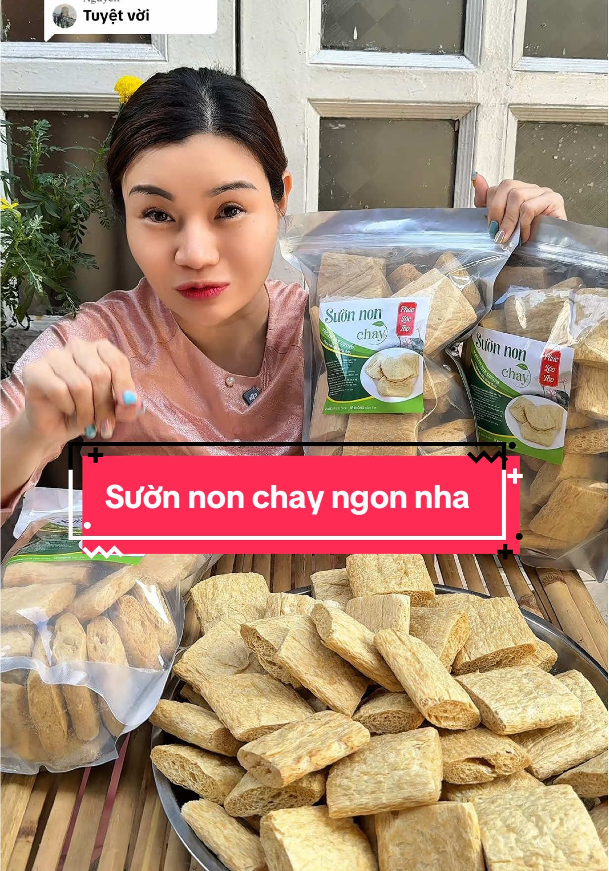 Trả lời @𝐇𝐚̣𝐧𝐡 𝐍𝐠𝐮𝐲𝐞̂𝐧 sườn non chay 1ki chỉ 91 cành, hời chị em ơi #honghong #honghongday91 #suonnon #suonnonchay 