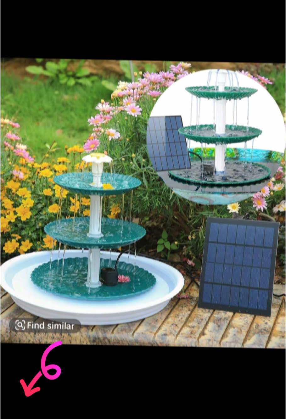 Bird Bath Set with 3.5 W Solar# Bird Bath Set with 3.5 W Solar#