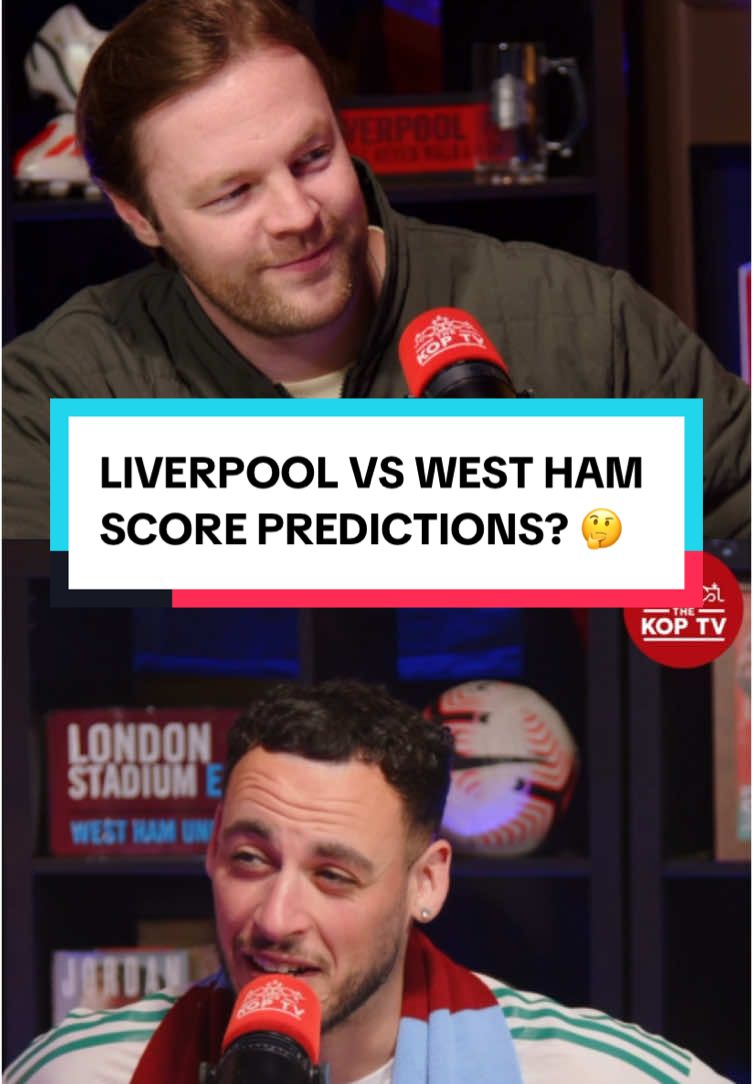 'You little mug!' 😅 Yarns wasn't IMPRESSED with @alexgildeatrott's prediction 🤣 #LiverpoolFC #LFC #WestHamUnitedFC #LIVWHU #PremierLeague #TheKopTV #MatchPreviews 