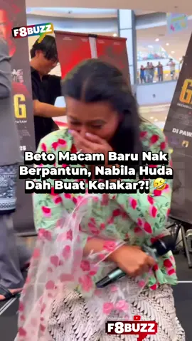 Kalau tak kelakar bukan Nabila Huda?! 🤣😅 Nasib baik tak terperosok bawah pentas Abil. Barisan pelakon filem Gayong sedang giat mepromosikan filem tersebut di serata Malaysia. Kembara Gayong akan singgah di TGV AEON Seremban 2, 6 petang hari ini, 13 April. Gayong akan menemui penonton 8 Mei ini dengan barisan pelakon hebat antaranya Beto Kusyairy, Nabila Huda, Syafie Naswip, Yayan Ruhian dan ramai lagi. #f8buzzhiburan #gayong #nabilahuda #betokusyairy #filem 