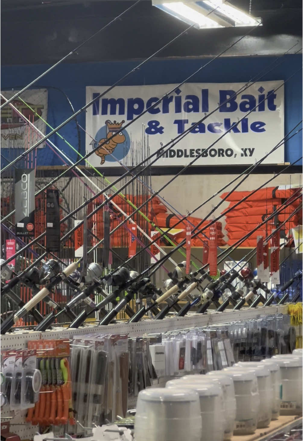 Come check out my family’s bait and tackle store! #baitshop #imperialbaitandtackle #kentuckybaitstore #livebait #baitandtackleshop #maandpopshop #shopsmallbusiness #familyowned 