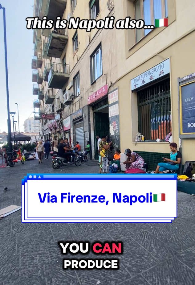This is the #napoli #naples you don’t see in the media or on #insta #intagram the area is called #viafirenze mostly occupied by the #african #community #senegal #senegalaise_tik_tok #senegalese #sscnapoli #napolinelcuore #italy #italia #italytiktok #solo #travel #travelvlog #fyp #foryoupage❤️❤️  #napolitiktok #migrants #garibaldi #africanmigrants #africancommunity #africantiktok #africa 