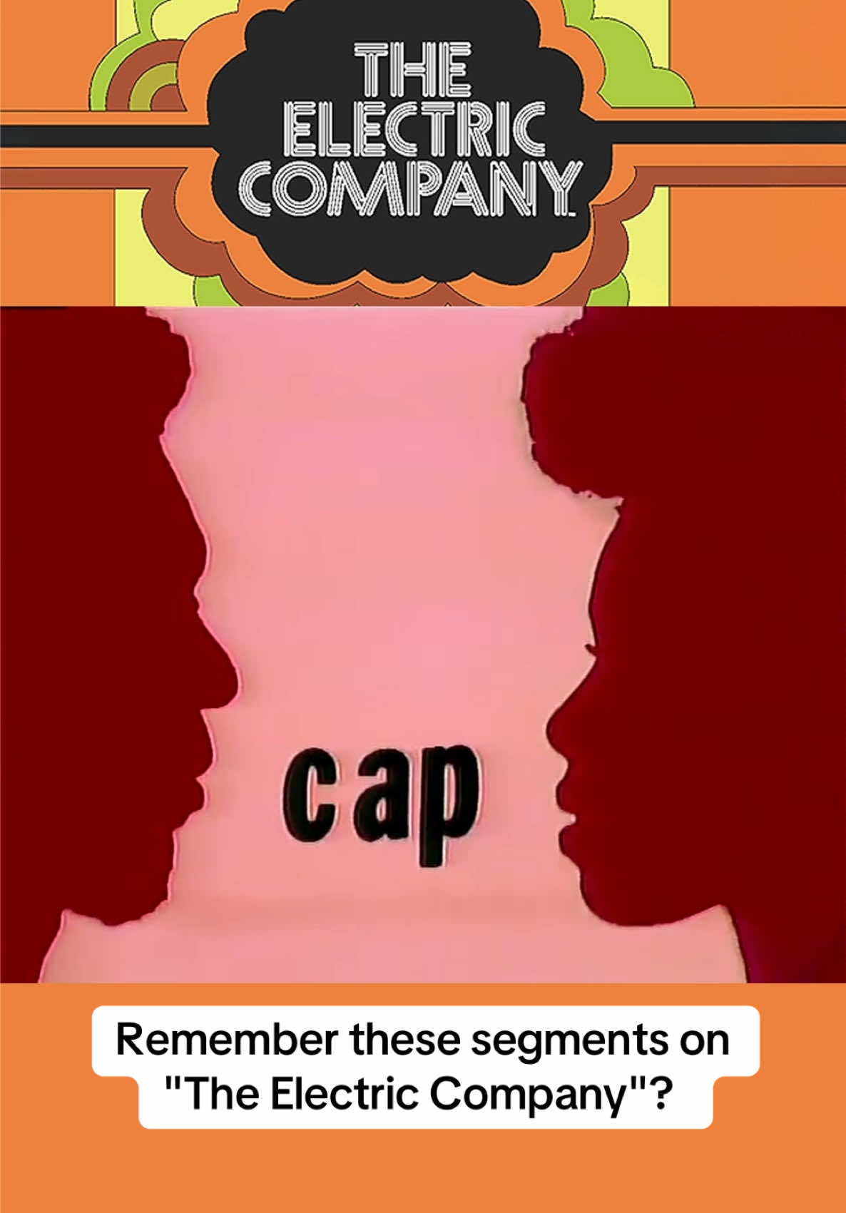 The silhouettes of Morgan Freeman and Lee Chamberlin teach us various words that begin with the letter 