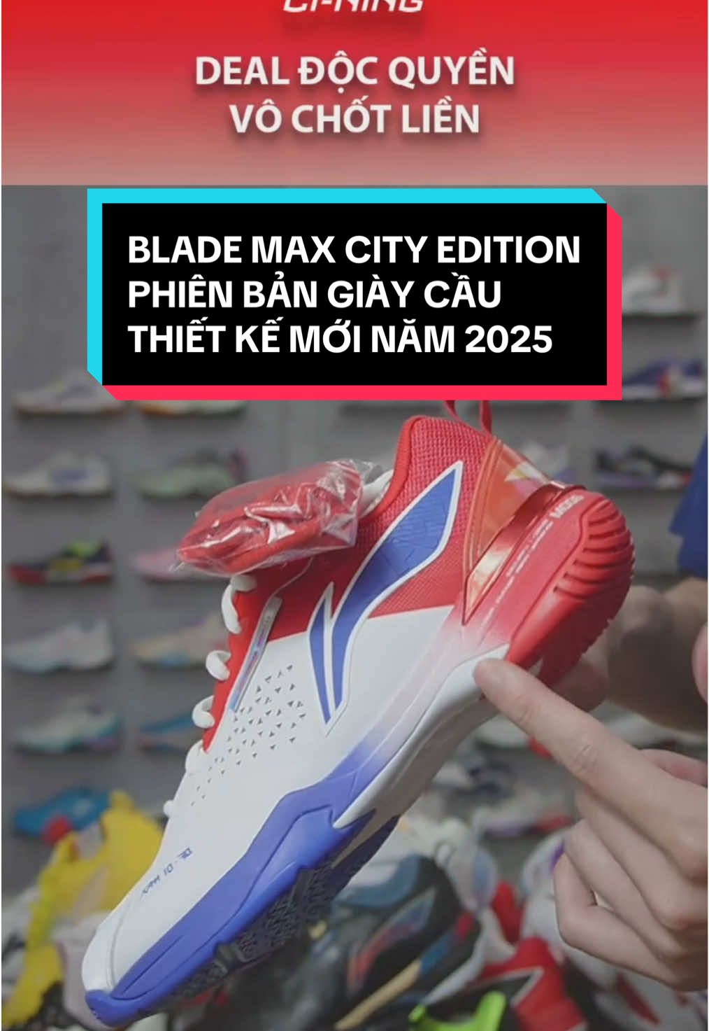 Sở hữu ngay phiên bản giày cầu lông cao cấp mới ra mắt trong năm 2025 mang tên LI-NING BLADE MAX CITY EDITION  Với thiết kế bắt mắt, độc đáo cùng công nghệ tiên tiến  #lining #liningdonganh #liningvietnam #liningbadminton #badminton #caulong #giaycaulong #giaythethao 