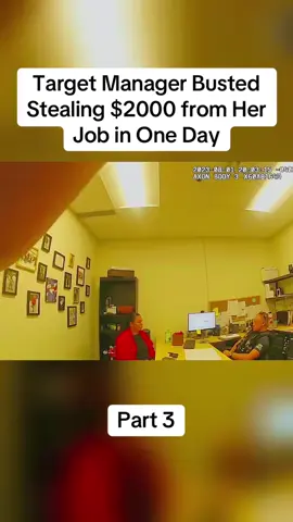 Target Manager Busted Stealing $2000 from Her Job in One Day#cops #copsoftiktok #police #policeofficer #bodycam #crime #truecrime #truestory #foryou #fyp 